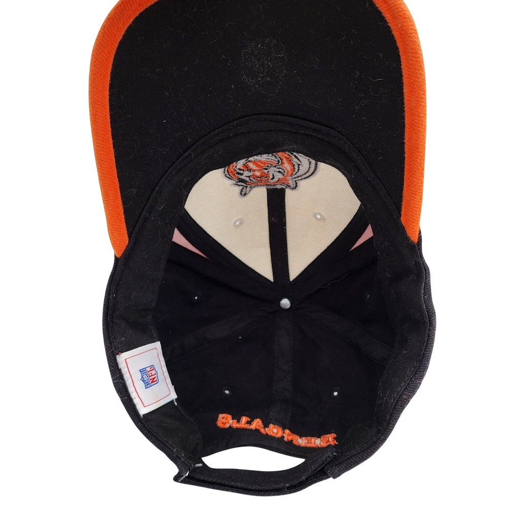 NFL Cincinnati Bengals Hat Mens Black Orange White Embroidered Baseball Cap - Picture 6 of 7